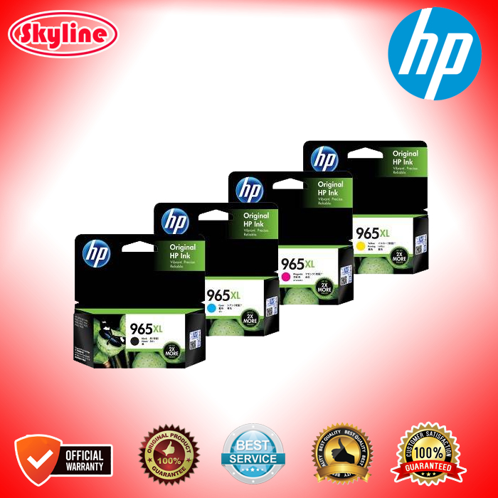 Cartridge HP 965XL Black Cyan Magenta Yellow Original Produk