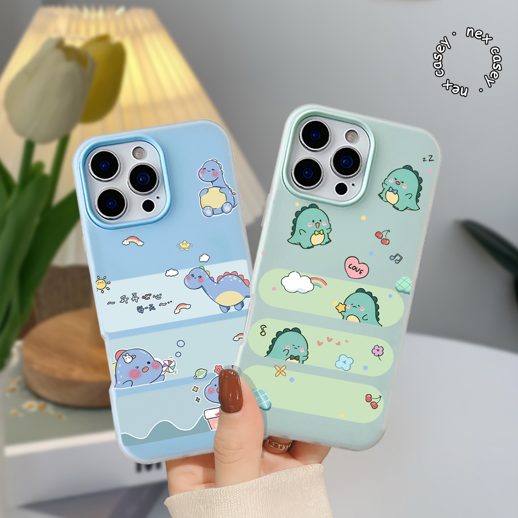 CASE CASING JELLY COLOR 2 IN 1 LITTLE DINO FOR XIAOMI REDMI A1 A5 8 9 9A 9C 9T 10 12 12C 13 13C 14C 