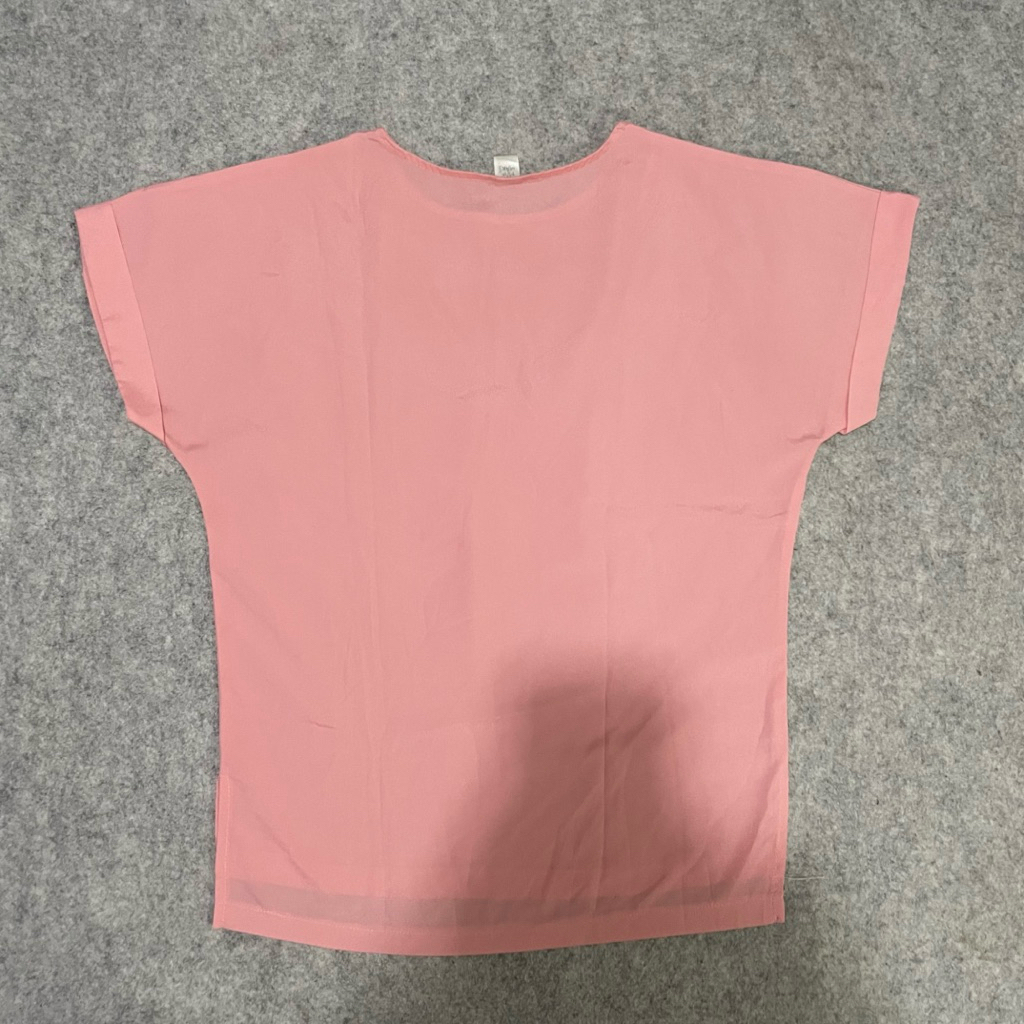 Blouse Wanita Pink Atasan Baju Kaos Pink