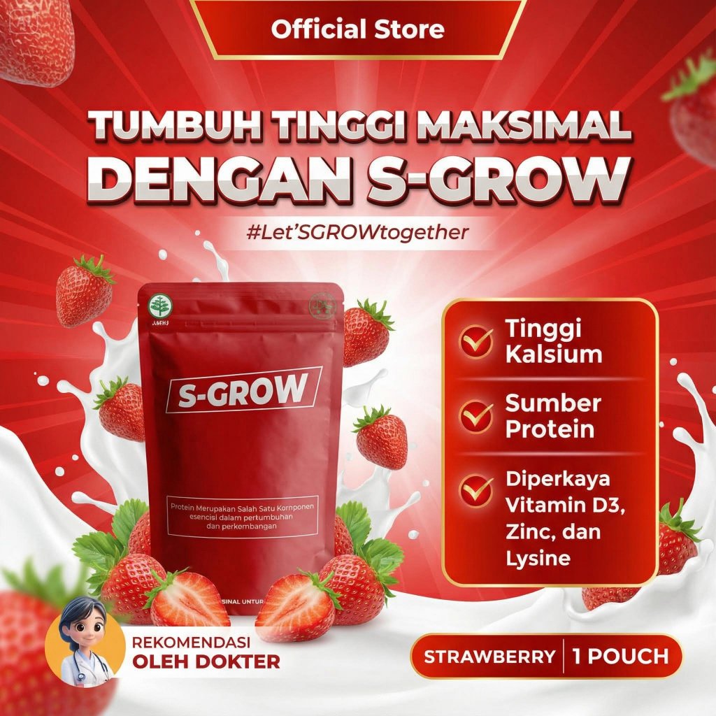 Susu S Grow Peninggi Badan Original