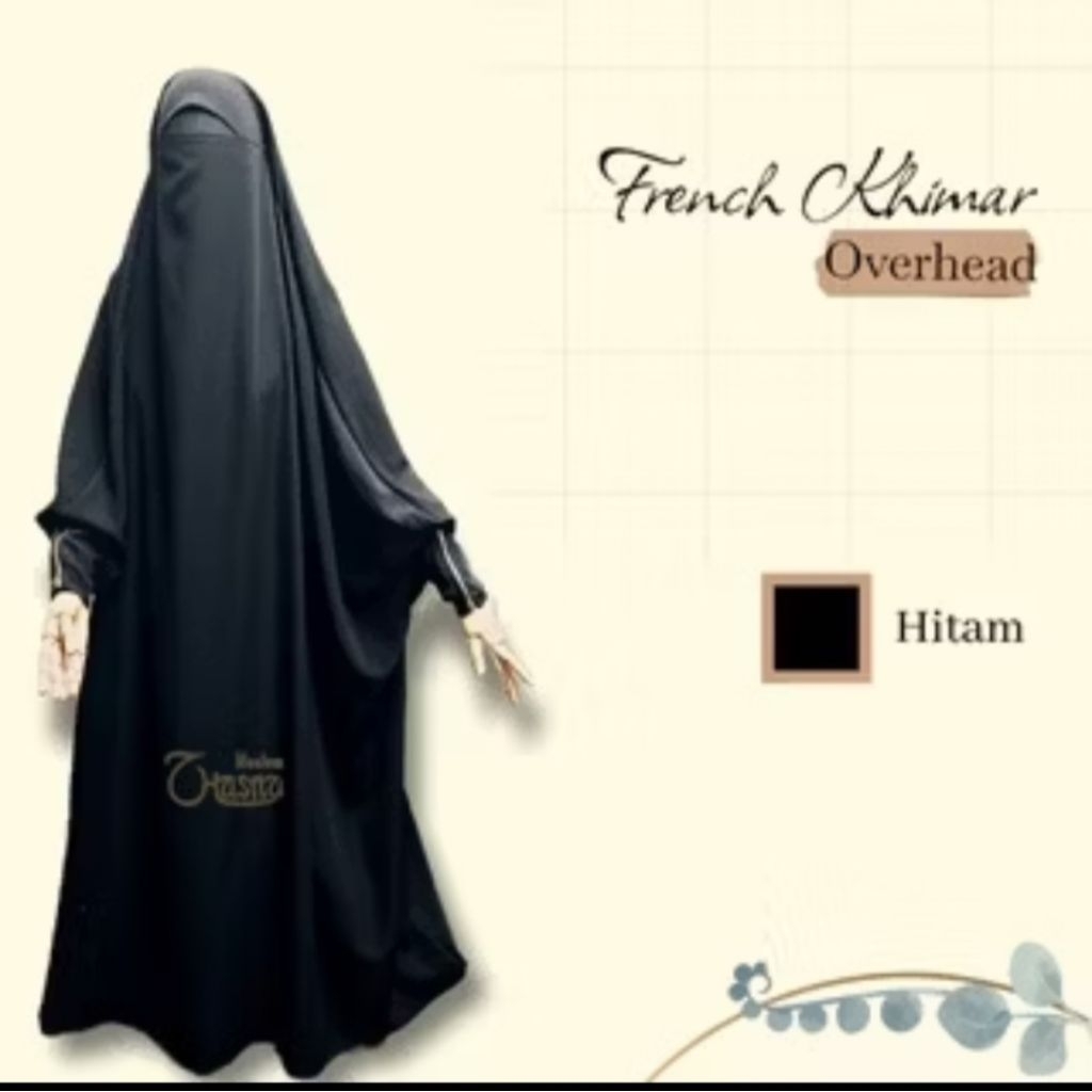 [PRELOVED] Overhead khimar french khimar