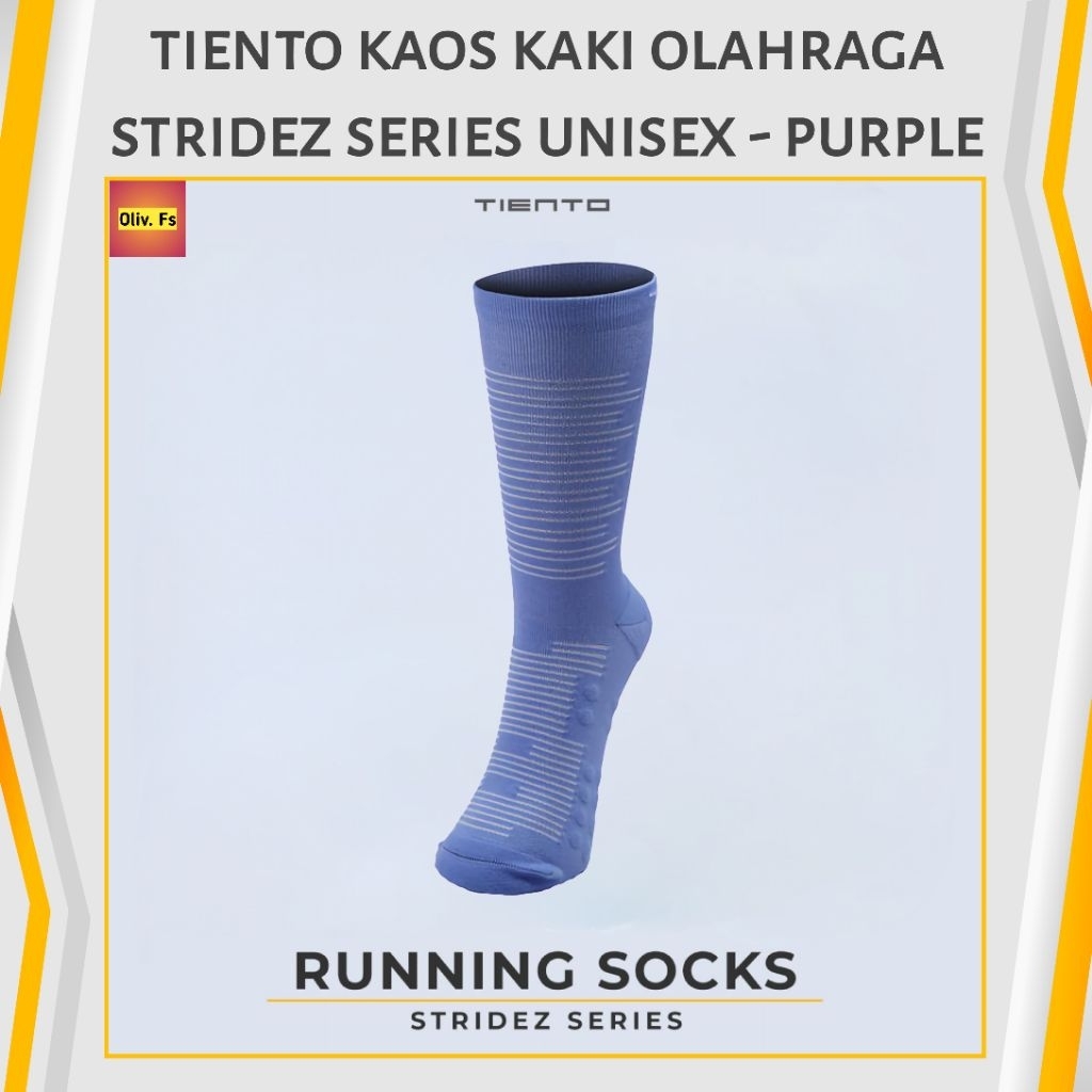 Tiento Kaos Kaki Olahraga Stridez Series Unisex - Purple