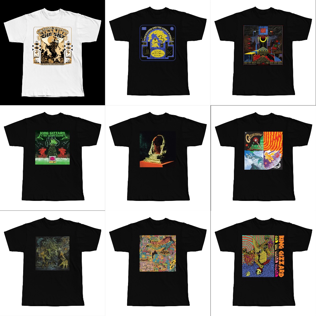King Gizzard & the Lizard Wizard Tshirt - JUAL BAJU KAOS BAND KING GIZZARD & THE LIZARD WIZARD BAND 