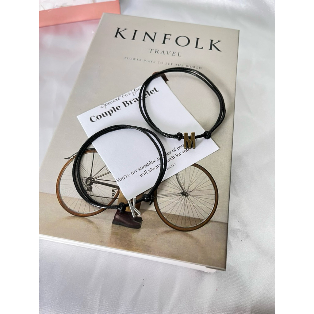 gelang couple inisial / gelang Korea inisial / gelang Korea / bracelet / gelang couple