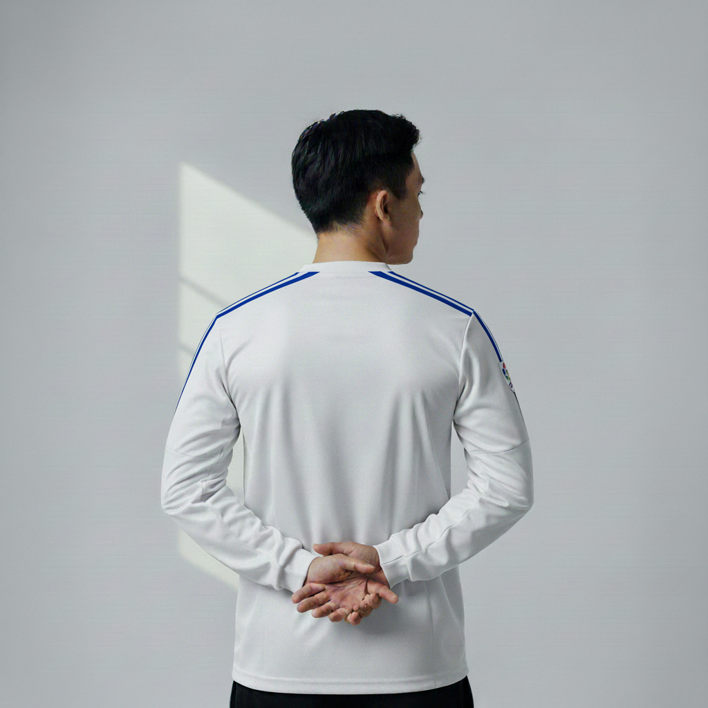 ATHLETIC SPORTWEAR - Jersey Vintage Bola Fantasy Real Madrid Home 2010-11 Fullprinting Casual - Atas