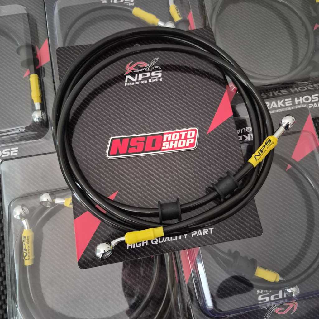 Selang Rem Depan Carbon Nps Universal 60cm 90cm 95cm 130cm Beat Vario Mio Nmax Scoopy Aerox