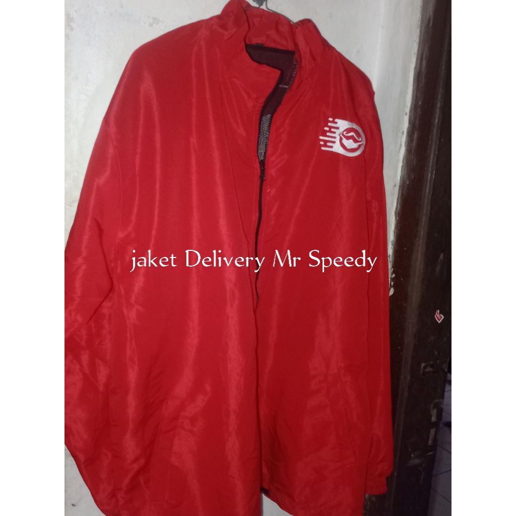 Jaket Delivery Mr Speedy parasut.