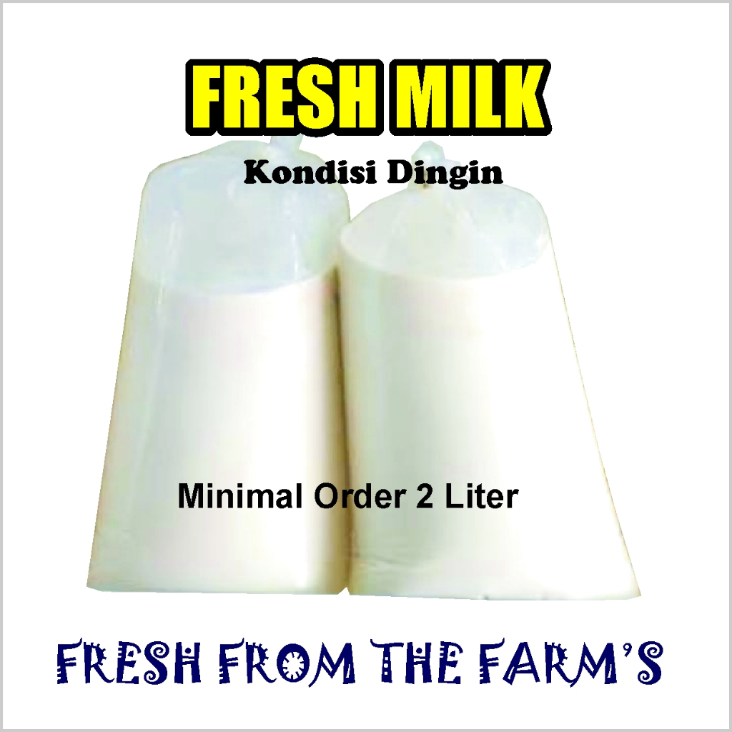 (KHUSUS GRAB/GOJEK) Susu Sapi Murni Asli 1 Liter Susu Murni Mentah Berkualitas, Susu Mentah Non Past
