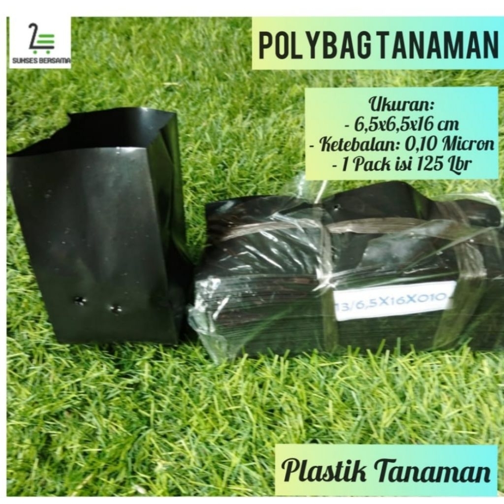 (500grm) Plastik Polybag Tanaman kecil Uk: 6,5x6,5x16cm(Tebal 0,10 )Polybag Tanaman/Plastik Polybag