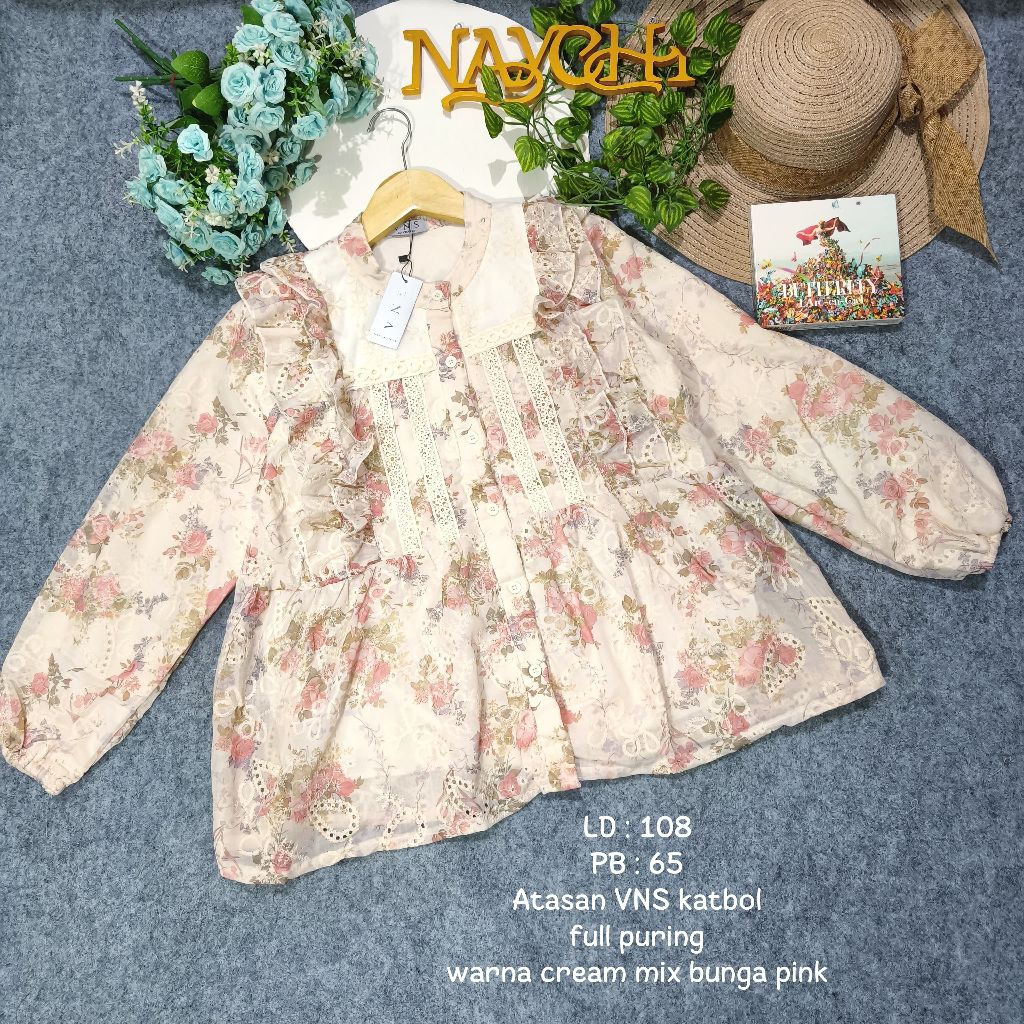 New Atasan wanita katbol Katbor VNS premium /Atasan Katun bolong vns /Blouse Katbor VNS Premium/Keme