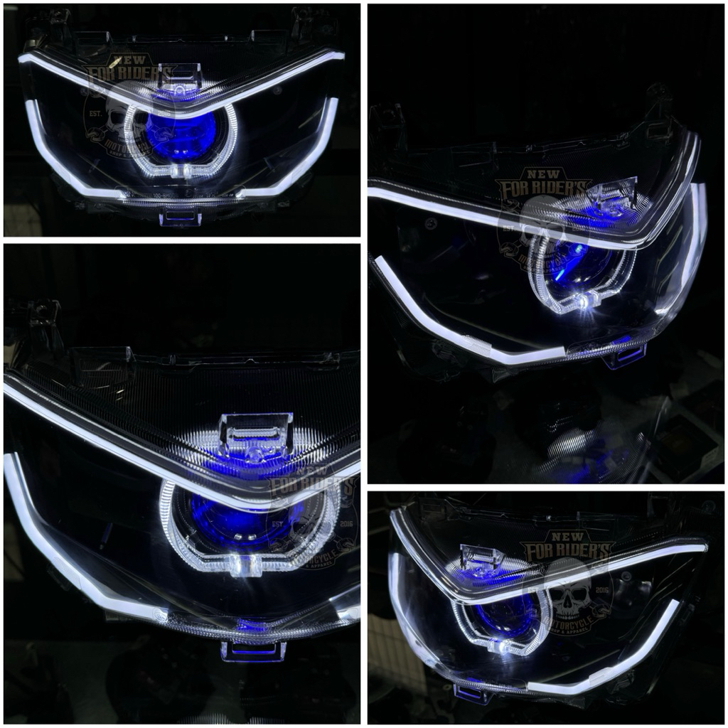 LAMPU DEPAN / HEADLAMP CUSTOM BILED PROJECTOR YAMAHA ALL NEW NMAX