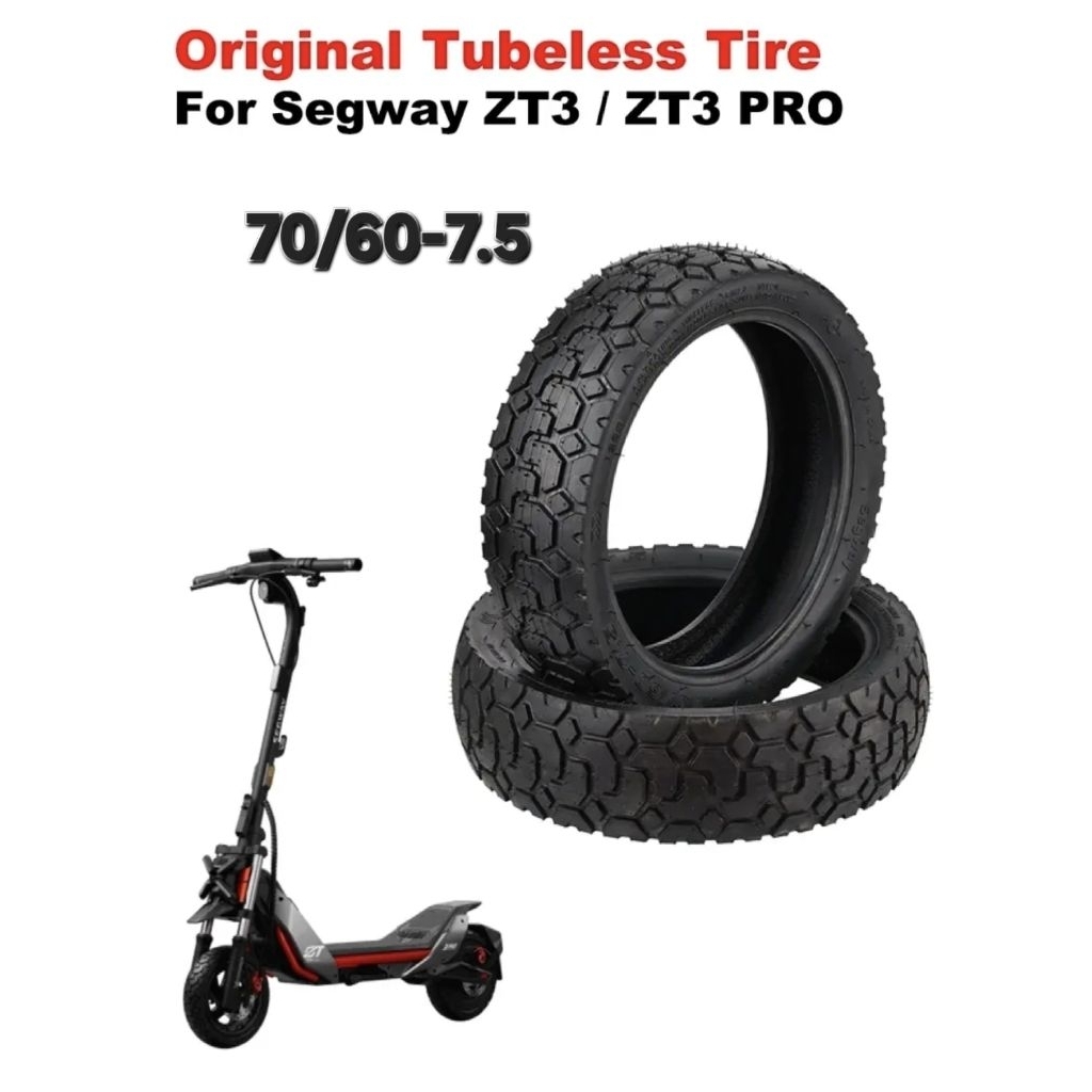 Ban Tubeless Original 70/60-7.5 Skuter Listrik Ninebot ZT3 Pro