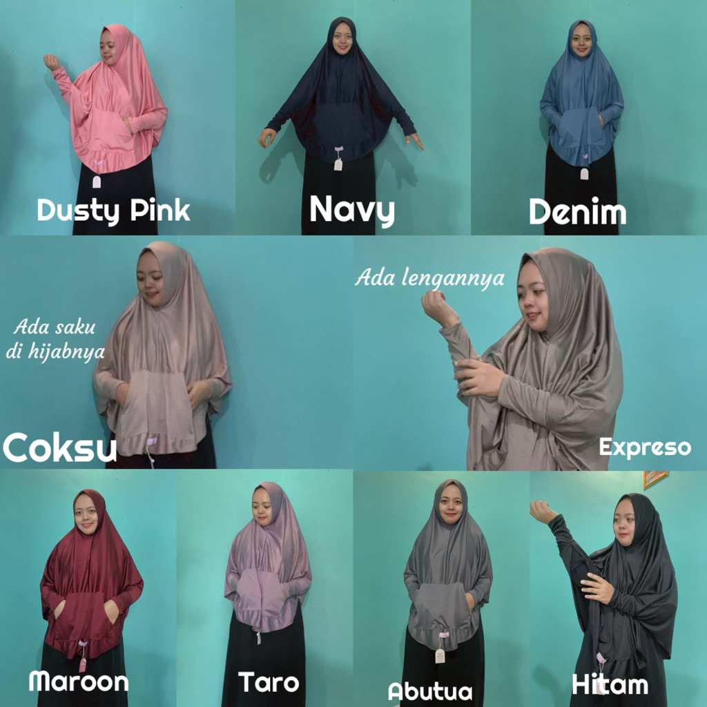 Hijab Saku Lengan