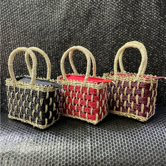 Tas Anyaman Kecil Bahan Pandan Majid Tas Handmade