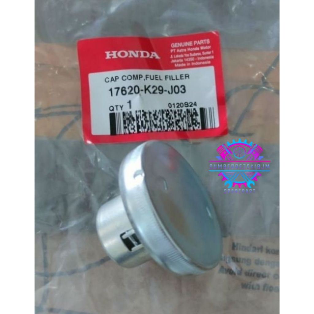 17620K29J03 TUTUP TANGKI BENSIN TUTUP TANGKI BAHAN BAKAR ALL MATIC SCOOPY BEAT VARIO REVO SONIC SUPR