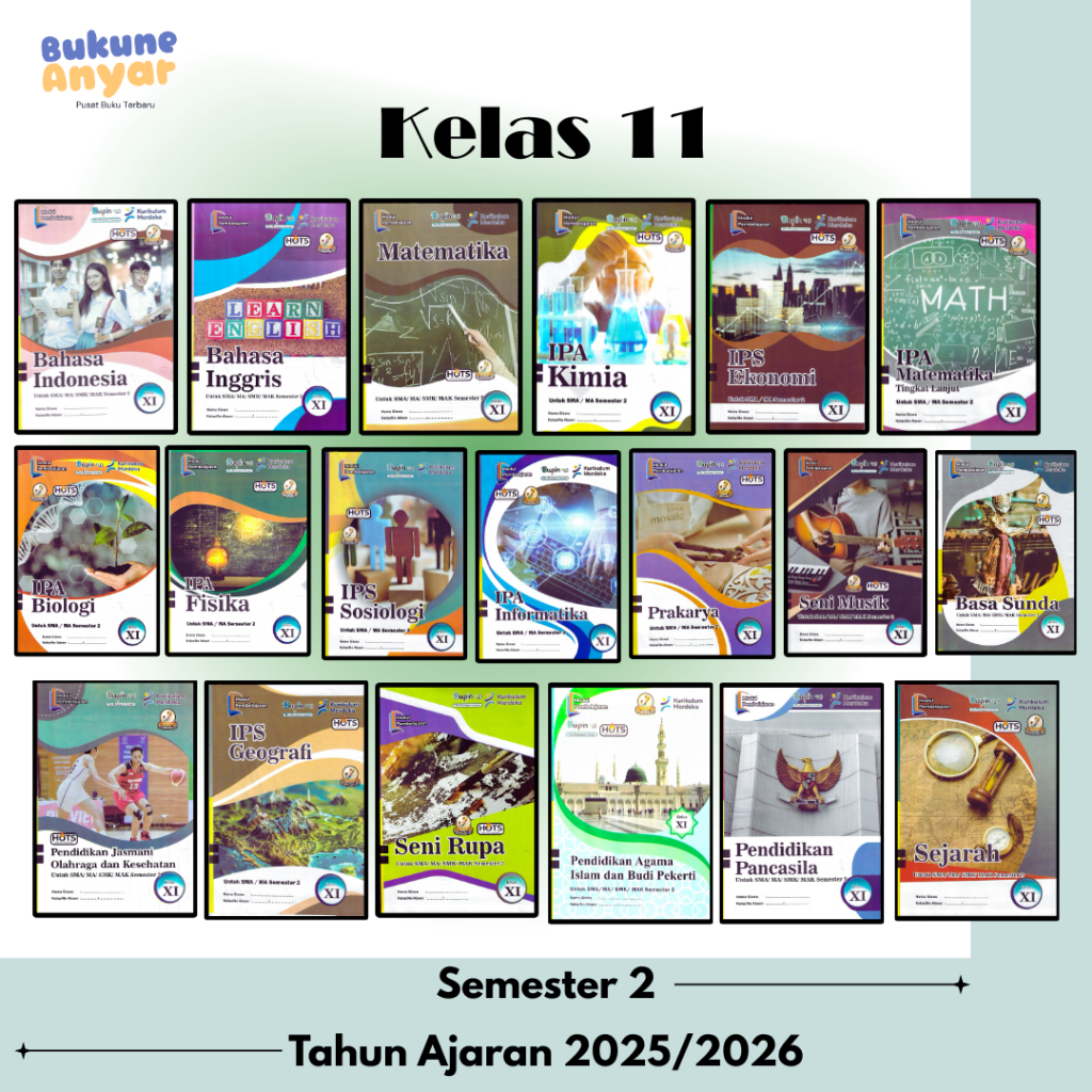 Buku Pendamping LKS SMA Kelas 11 Semester 2 T.A 2025/2026 | TERBARU | DEEP LEARNING Bupin