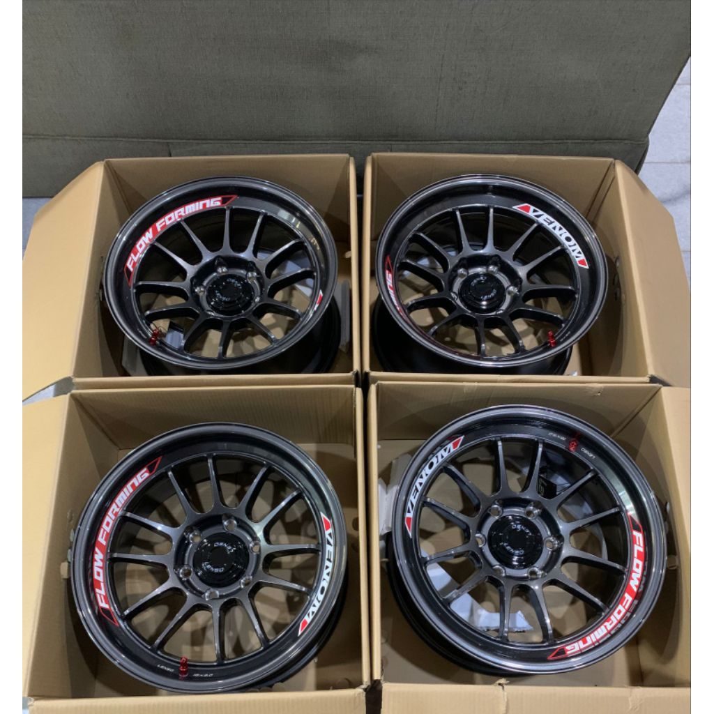 velg lenso venom 5 warna hyperdark untuk fortuner pajero triton hilux