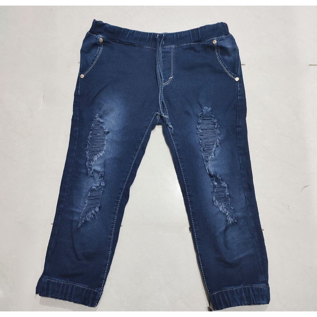 Celana Jeans sobek wanita  7/8 Celana Jeans Premium 7/8