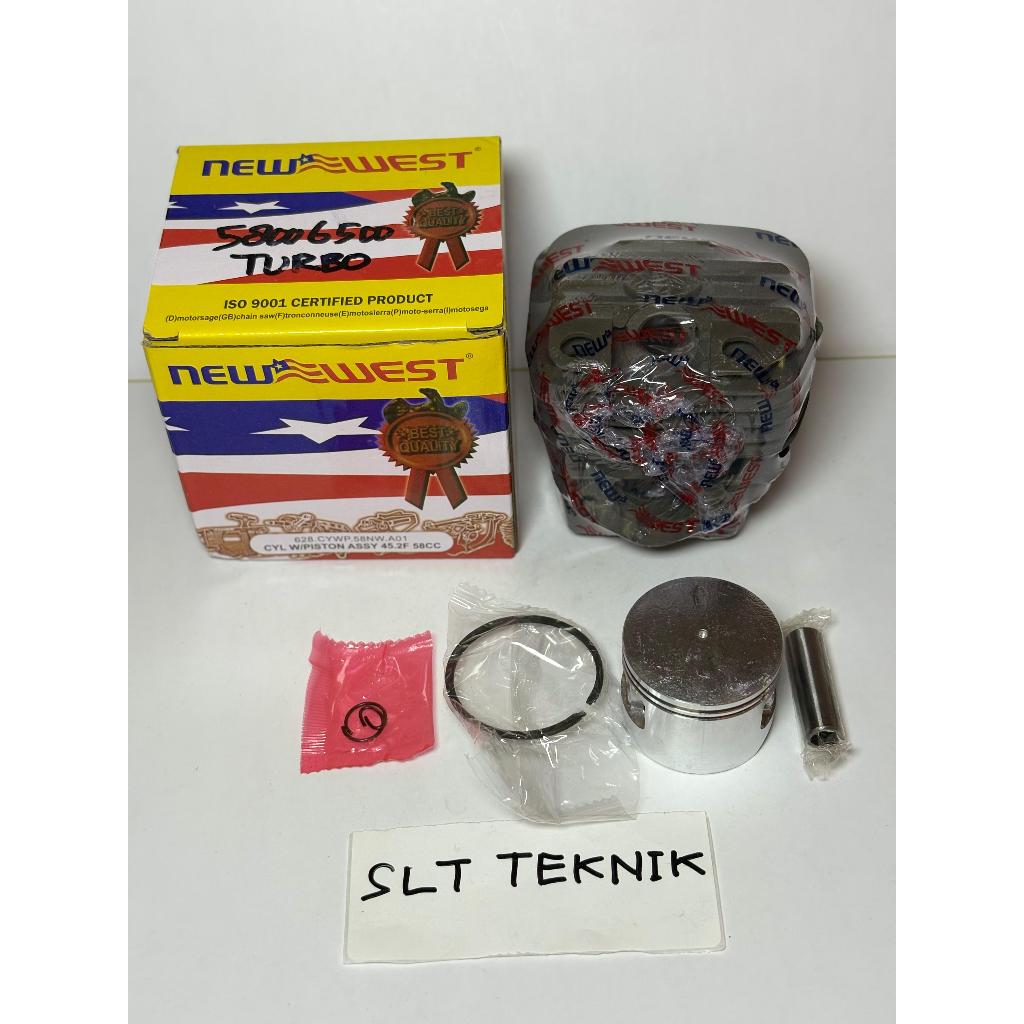 Cylinder block 628 5800 TURBO assy NEW WEST Cylinder Blok Chainsaw