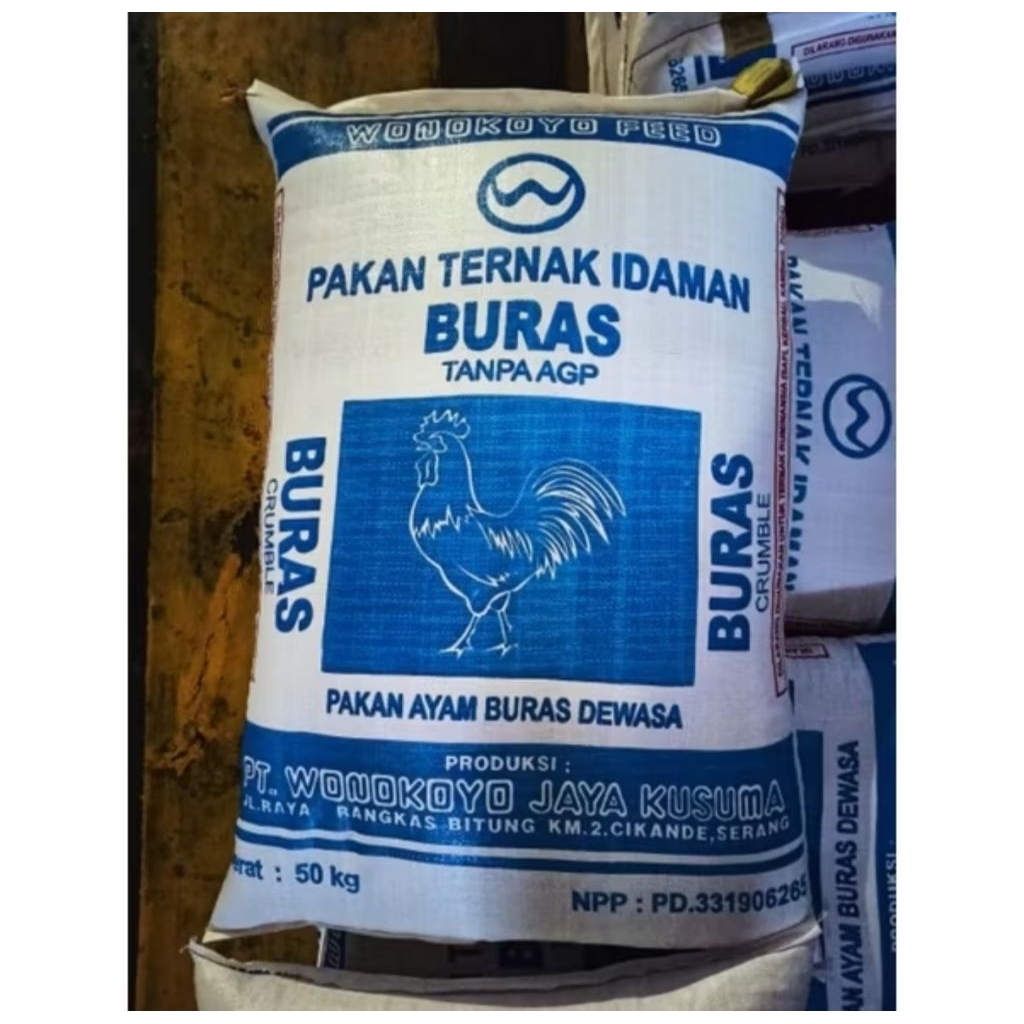 Pakan Ayam Buras Tanpa AGP Makanan Ayam Wonokoyo