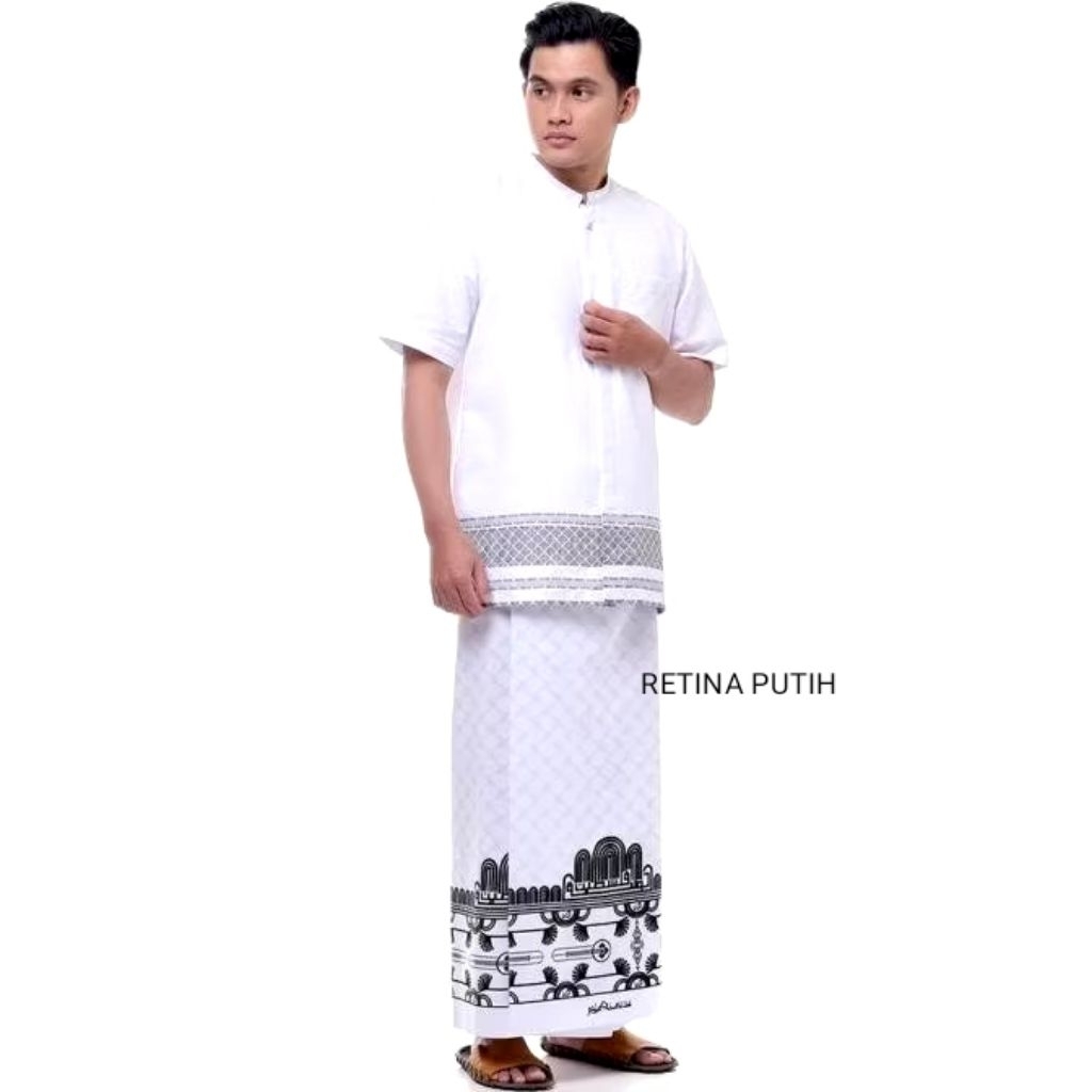 Sarung Rabbani PALESTINE RETINA 5 warna cokelat dan putih ORI RABBANI