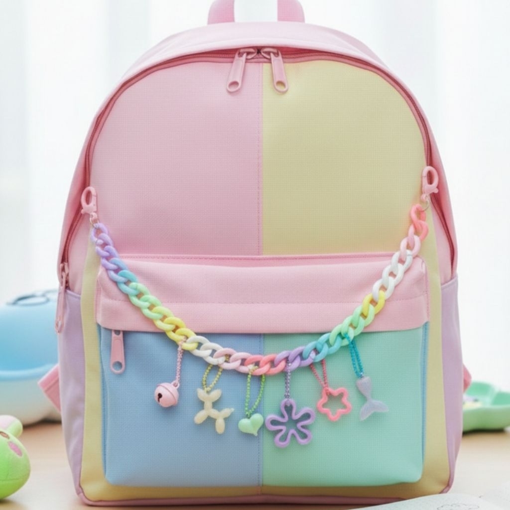 BAG CHARM RANTAI MIX MERMAID RANTAI TAS ANAK ANAK AESTHETIC