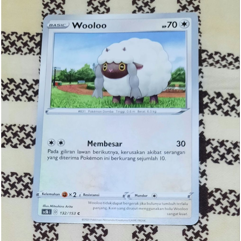 Kartu Pokemon Wooloo Sc1b bahasa indo tcg