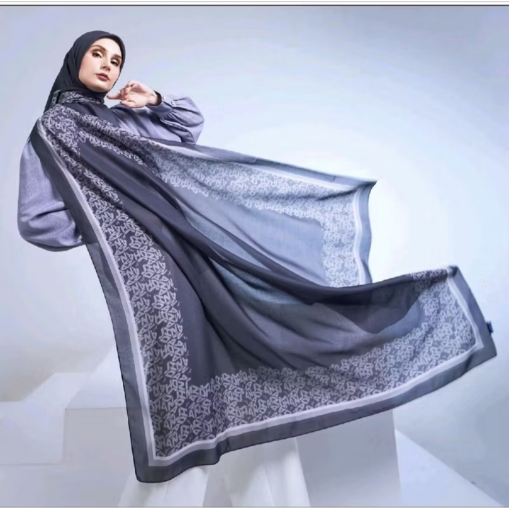 Hijab Mandjha Ivan Gunawan - Zoey Series Scraft Warna Hitam