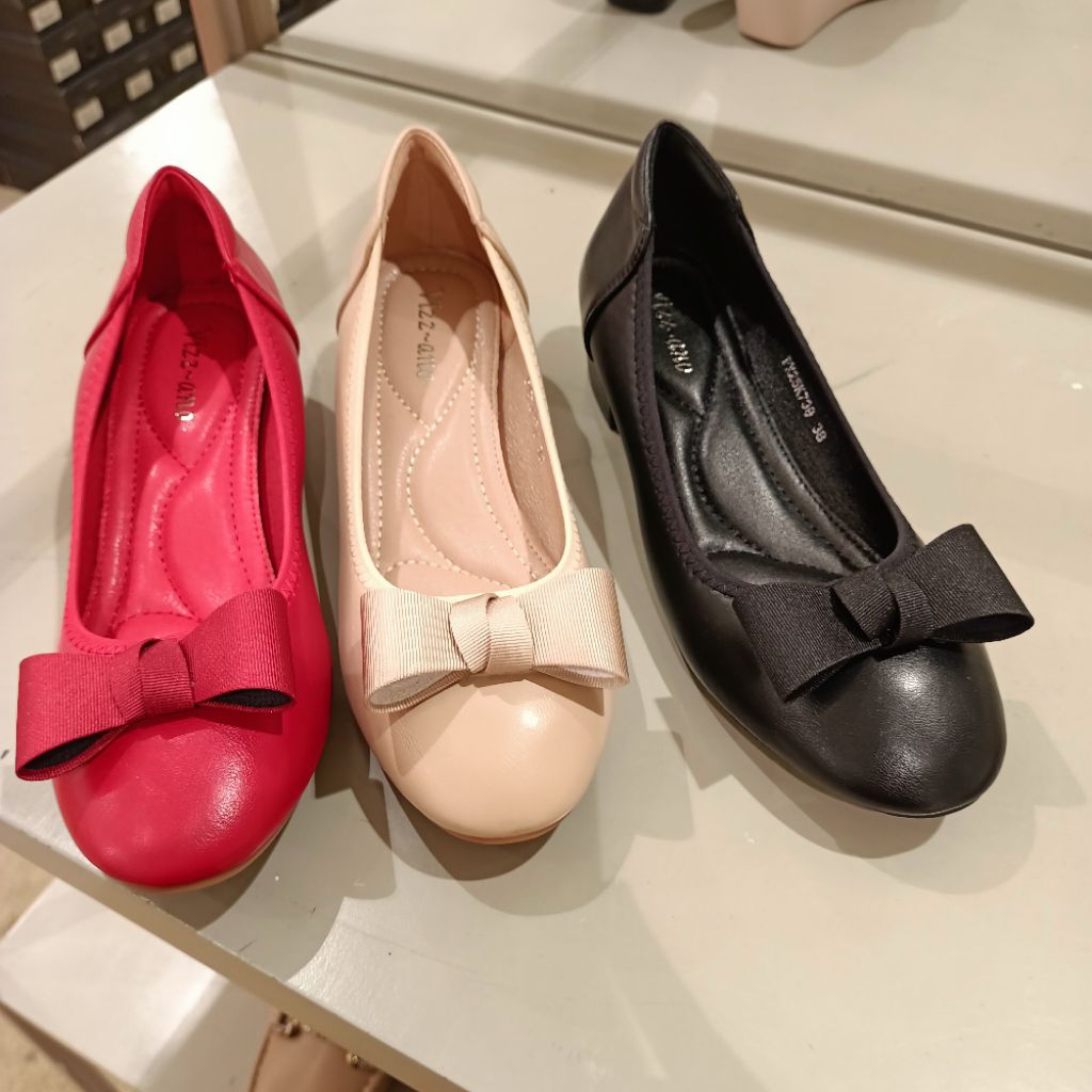 sepatu wanita fantofel heels 3cm VIZZANO original