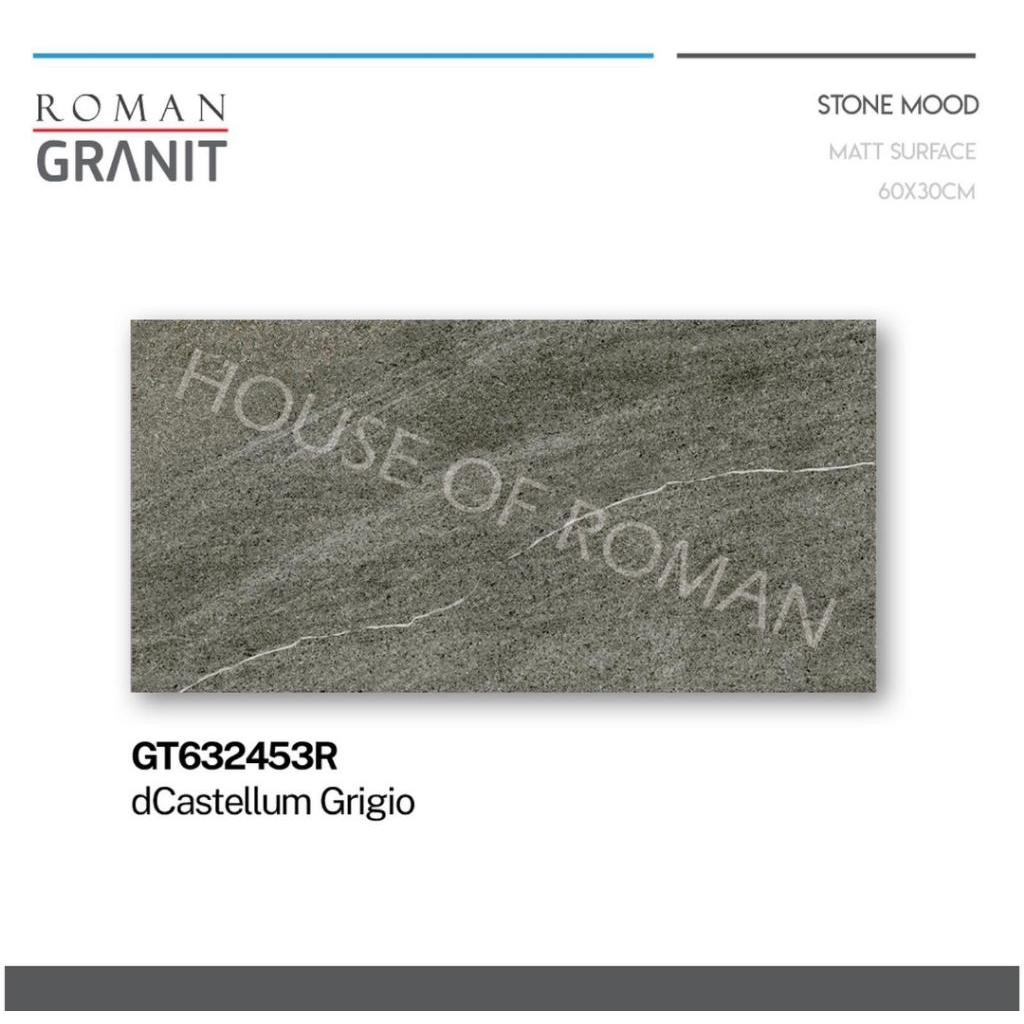 Roman Granit GT632453R dCastellum Grigio 60x30 / granit teras / granit carport / granit kasar / gran