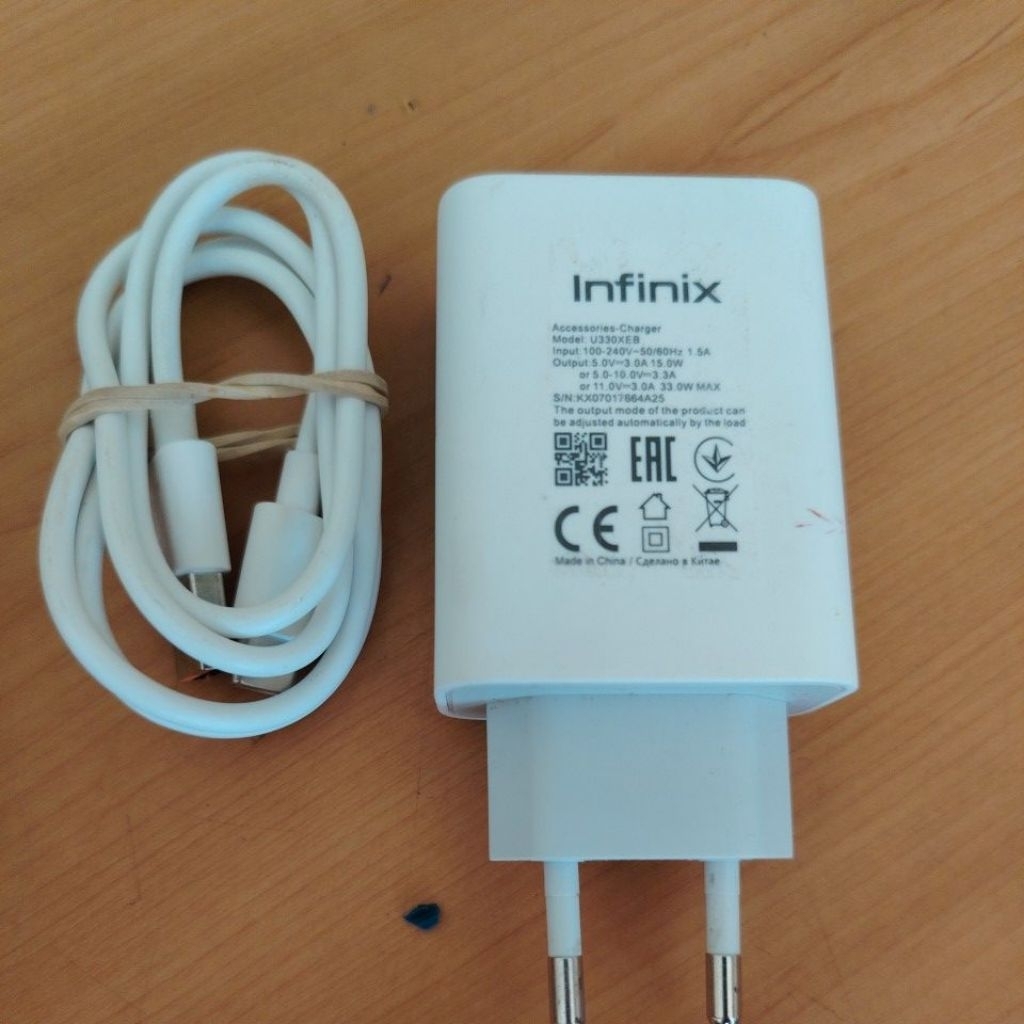 charger infinix 33watt ori copotan
