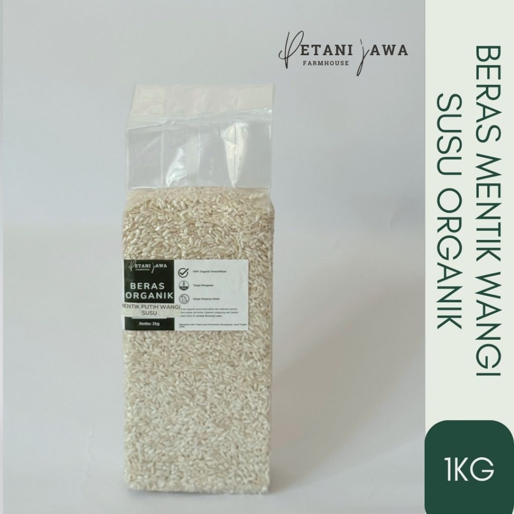 Beras Mentik Wangi Susu Organik 1kg | Beras Mentik Wangi Susu Organik | Beras Mpasi