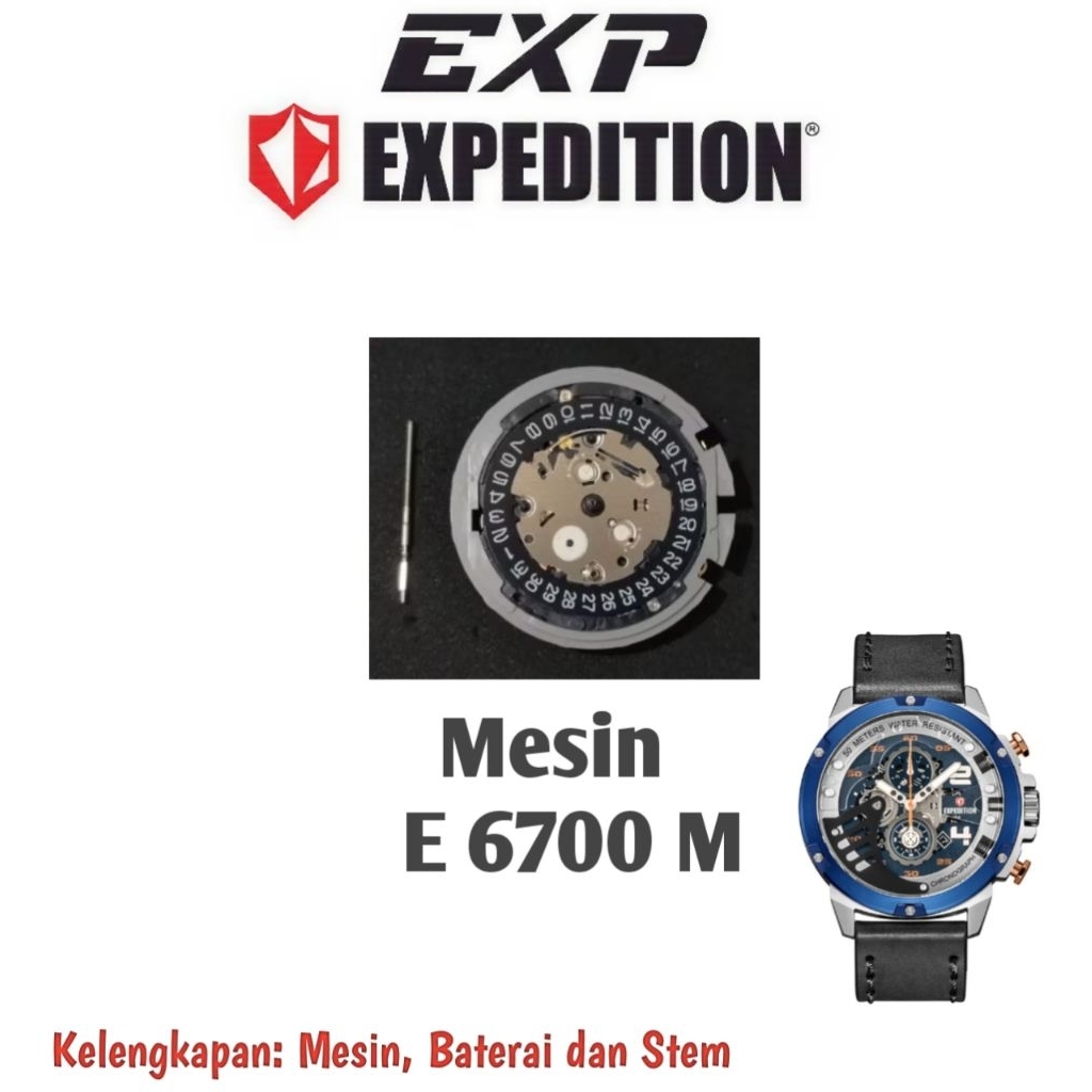 Mesin Original Jam Tangan Expedition Type E 6700 M