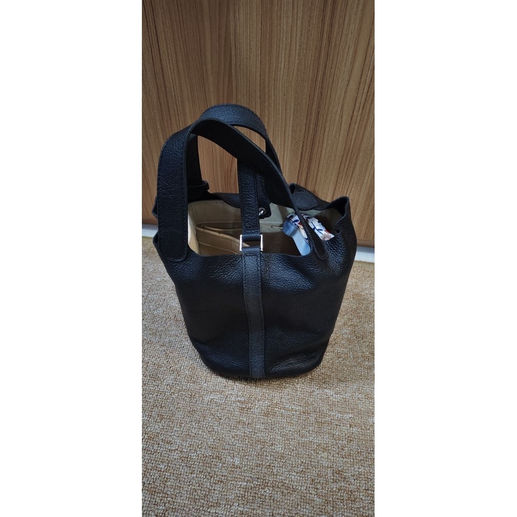 tas picotin kulit lokal