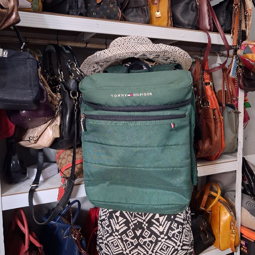 TAS RANSEL HIJAU TOMMY HILFIGER