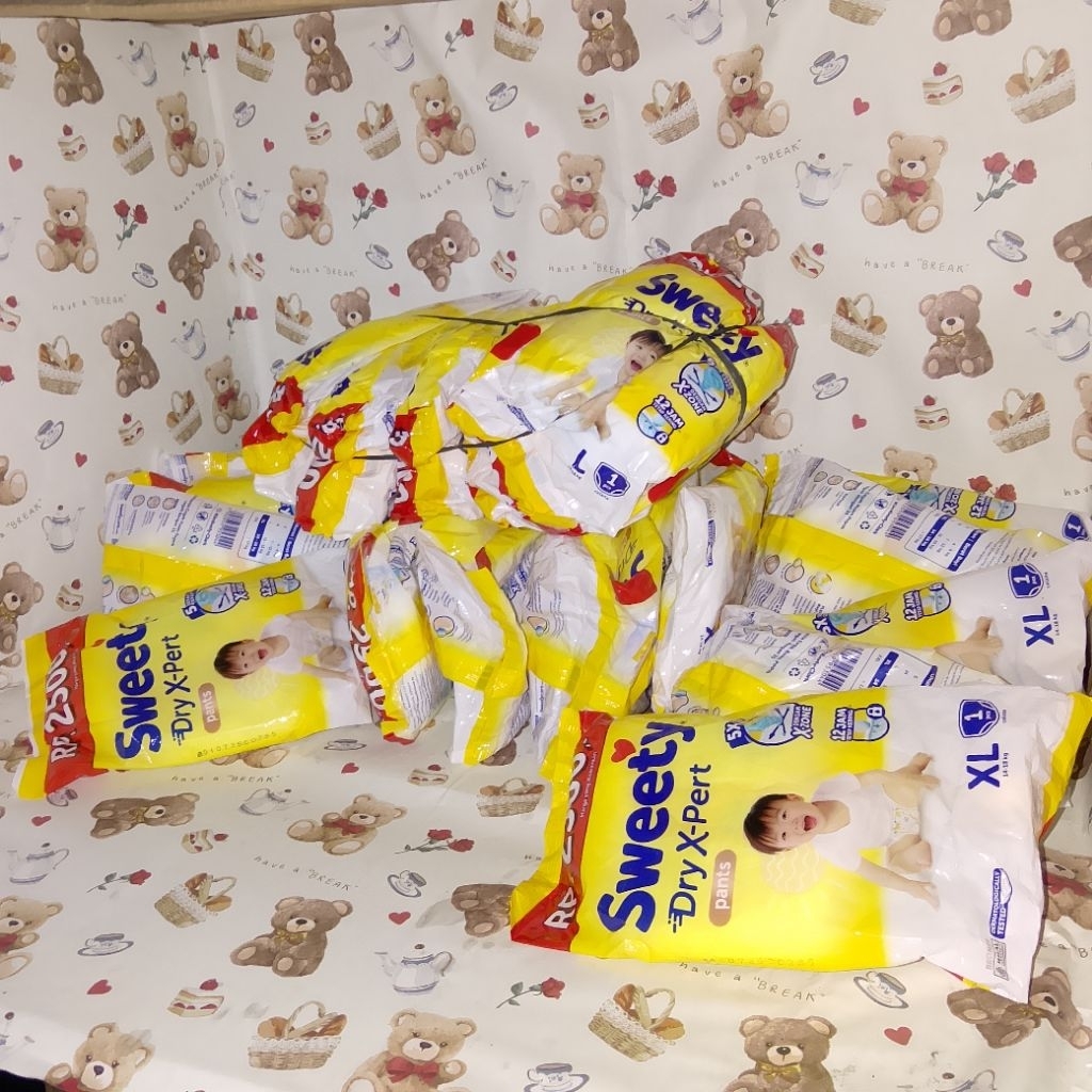 Pempes Sweety Dry X-pert pants 2 Renceng (isi 12 sachet) , ukuran L dan XL