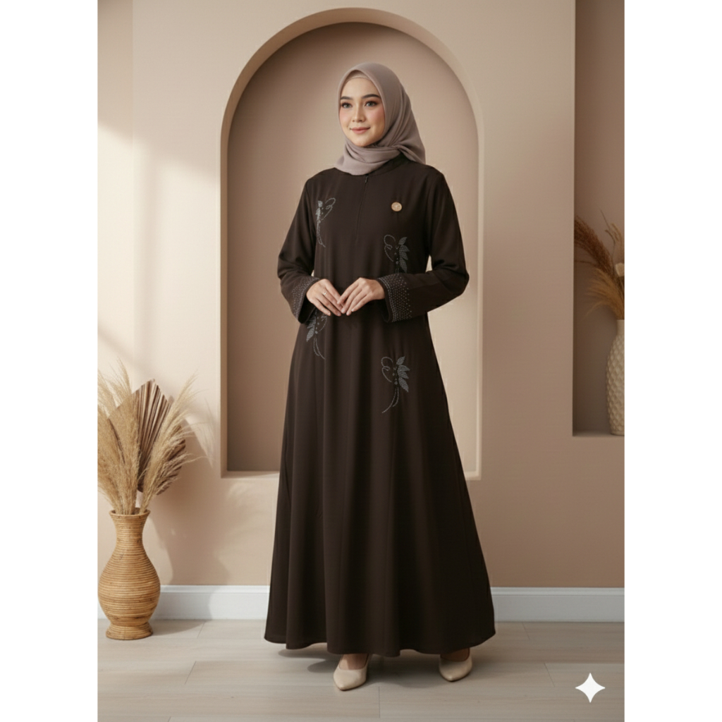 Gamis abaya sabrina anti uv / abaya turki / dubai baya mesir /terbaru mewah elegant muslimah