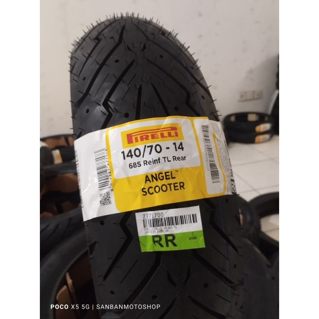 Ban Motor Tubbles Pirelli Anggel SCOTER 140/70/14 Cocok Untuk Motor Xmax/Pcx/Aerox/Dll