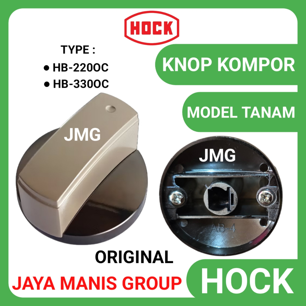 Hock Sparepart Knob Pemantik Kompor Gas Knop KG Tanam