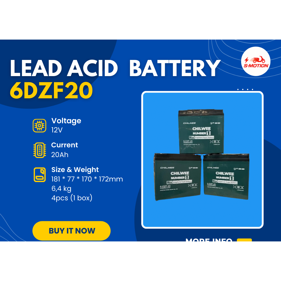 Baterai SLA Chilwee 6DZF20