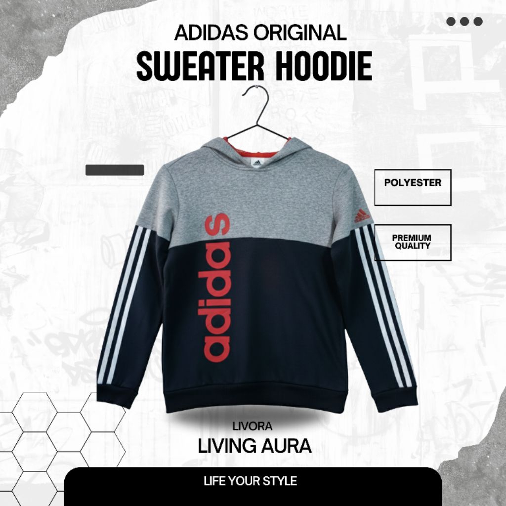 Sweater Hoodie Adidas Original Big Logo