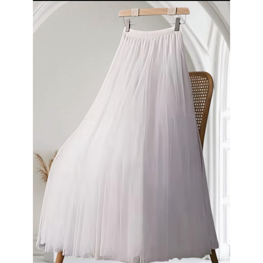 Rok Tutu 3 Layer BKK Import Putih