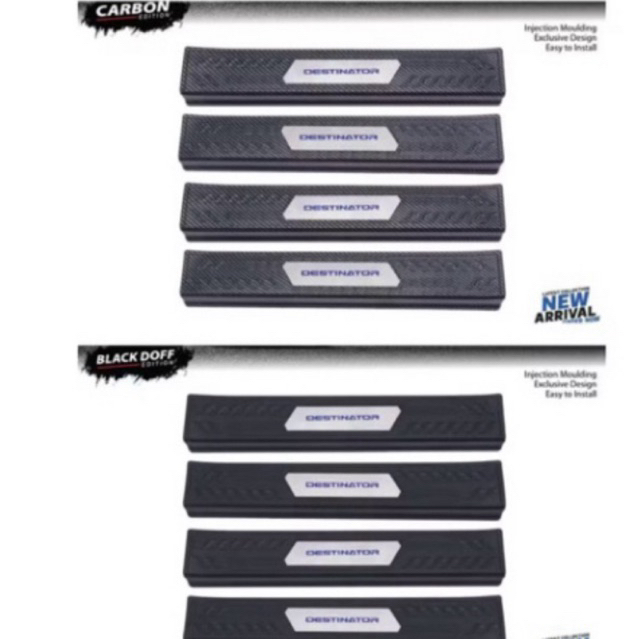 Sillplate Samping Mitsubishi Destinator Non Led Hitam Carbon
