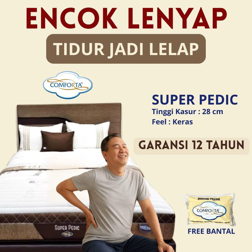 Kasur Springbed Comforta SUPER PEDIC Kasur Saja