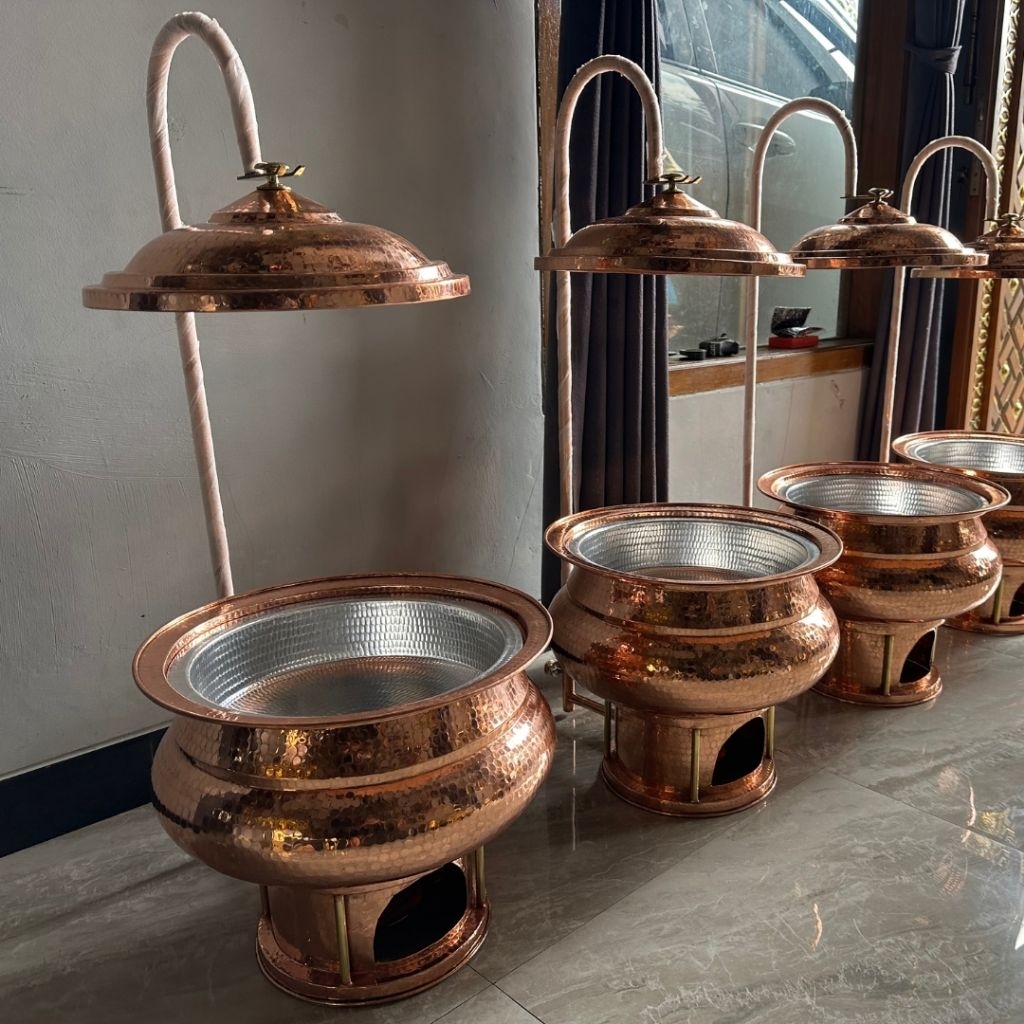 Chafing Dish Tembaga dan Kuningan alat prasmanan catering wedding harga terjangkau