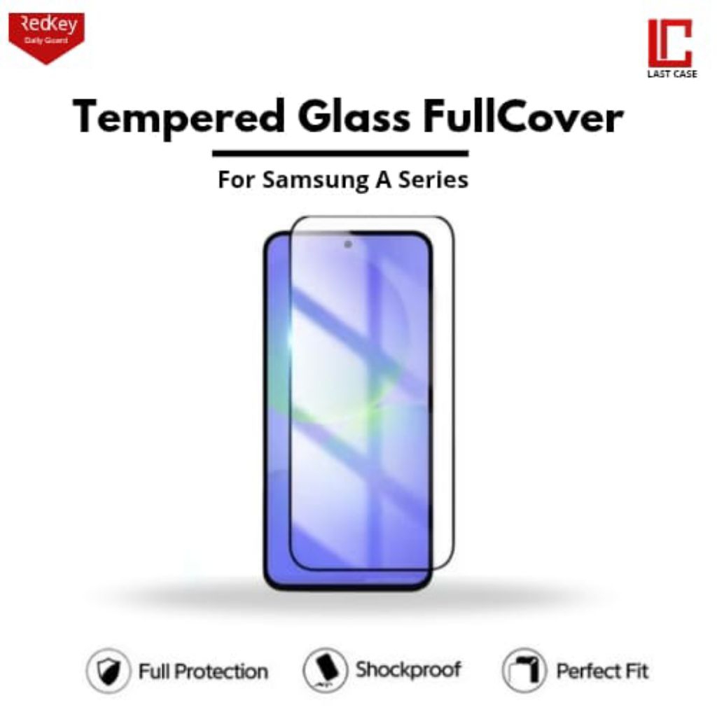 Tempered Glass Samsung Galaxy A A16 A26 A36 A56 5G 4G - Redkey Premium Anti Gores HD Full Cover deng