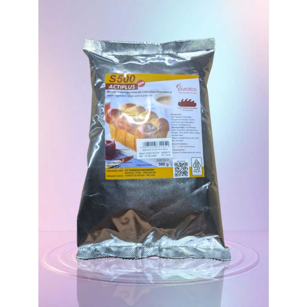 PURATOS S500 ACTI PLUS BREAD IMPROVER KEMASAN 500 GR / PELEMBUT ROTI