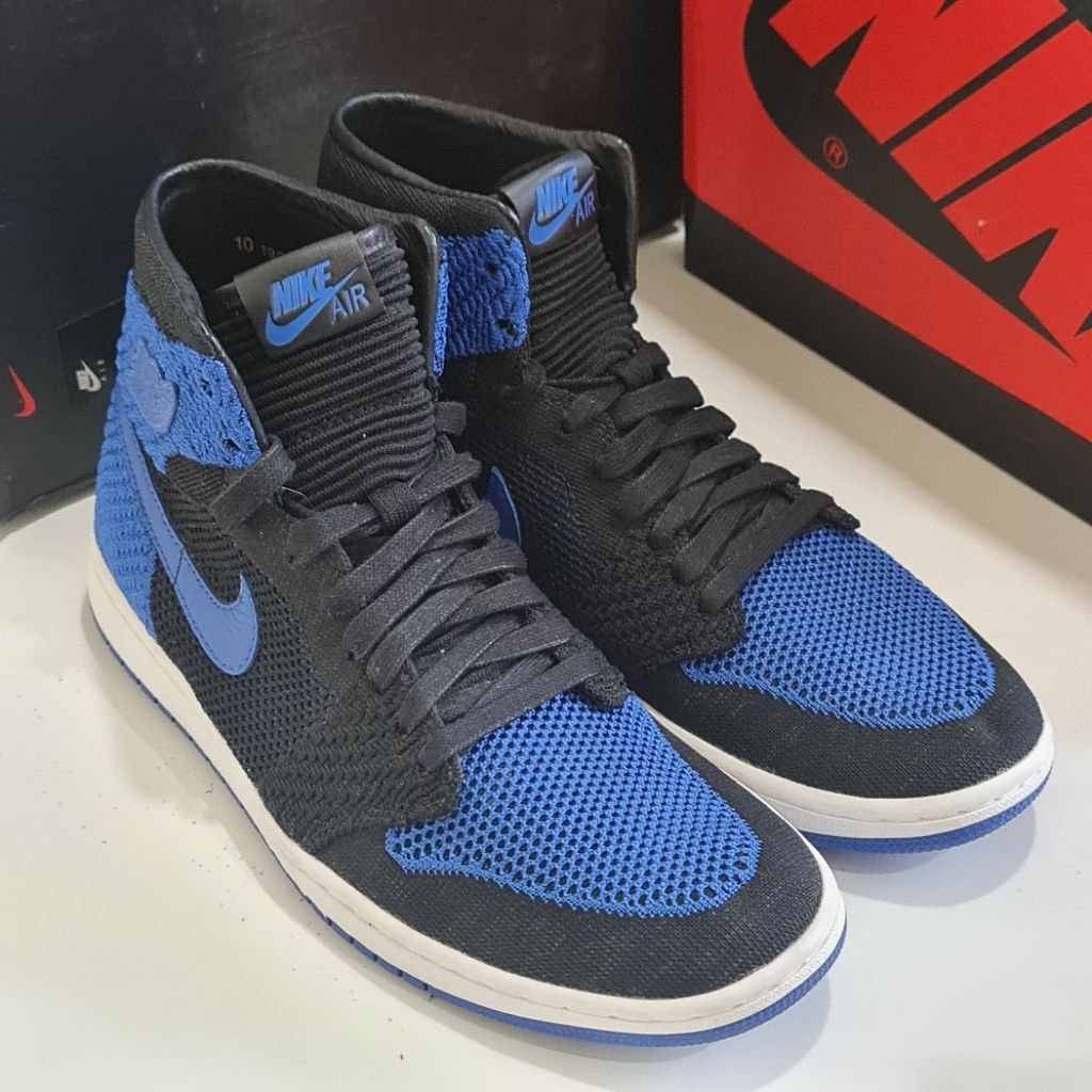Sneaker Nike Air Jordan 1 Retro, high, Flyknit, Royal (2017), size US10 (EUR44)