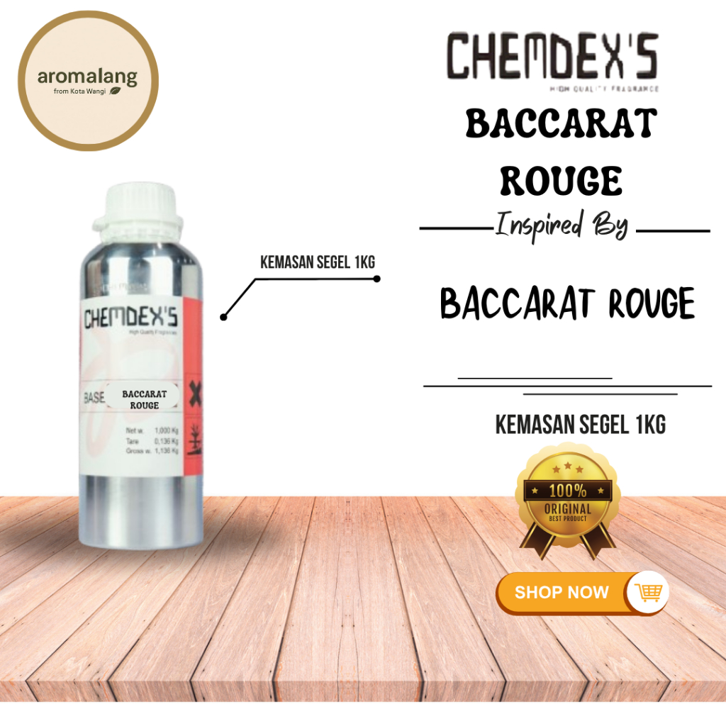BACCARAT ROUGE BY CHEMDEX PARFUM BIBIT | KEMASAN SEGEL 1KG | INSP BY BACCARAT ROUGE