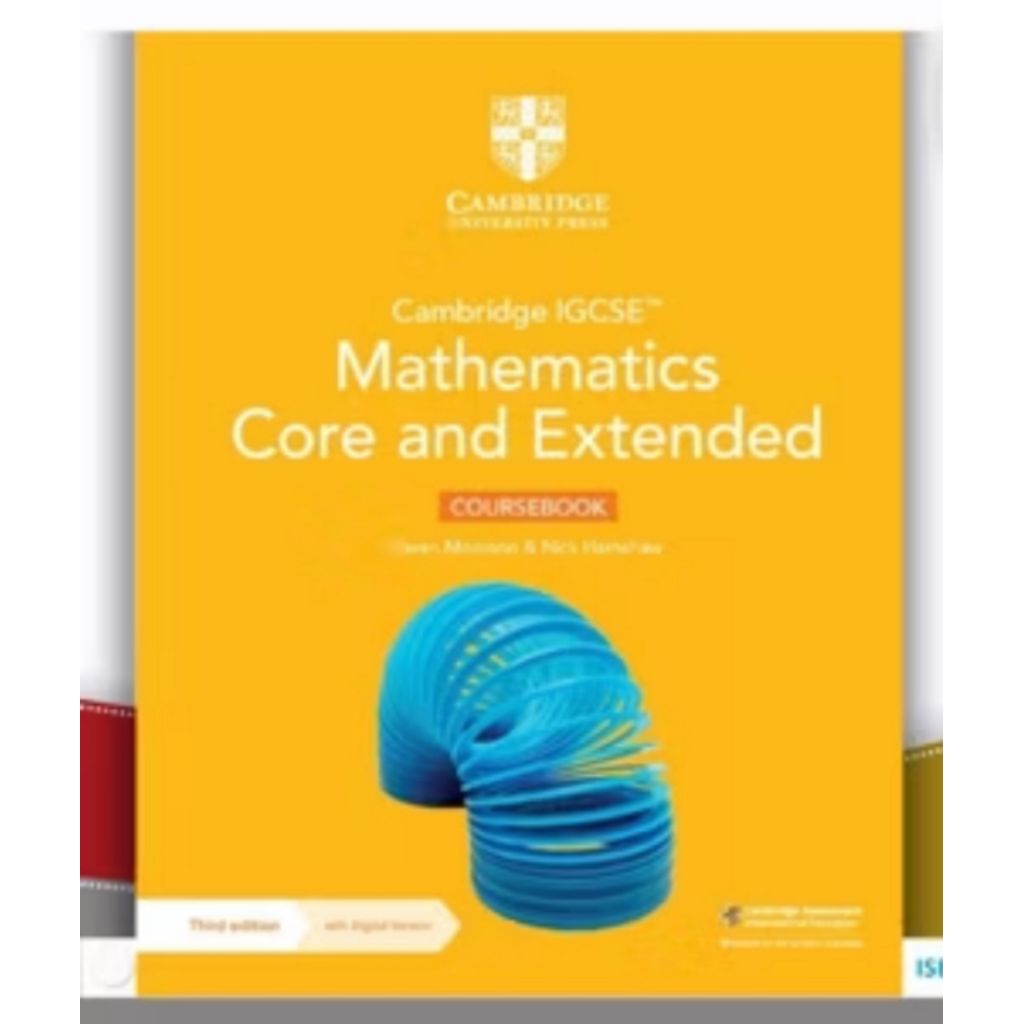 Cambridge IGCSE Mathematics Core and Extended COURSEBOOK